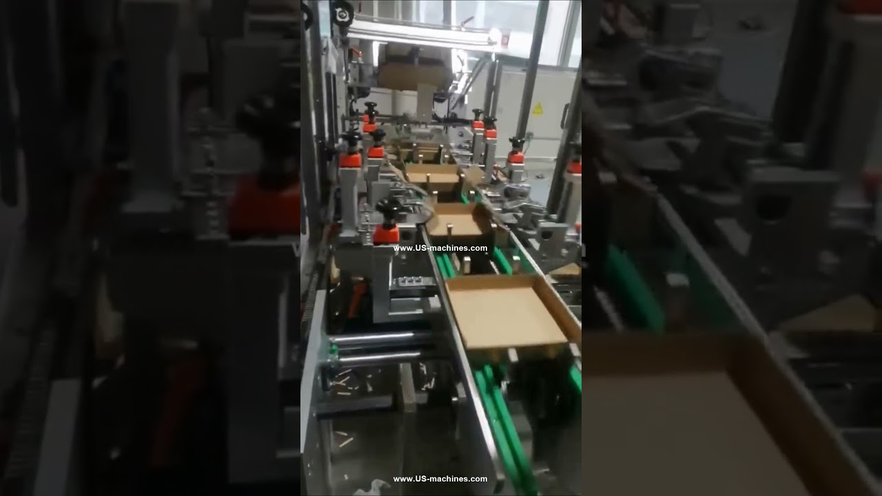 Tray lip box case forming machine carton tray lid box folding making machine