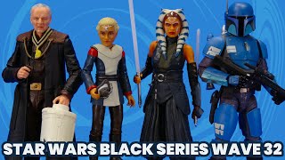 Star Wars Black Series Ahsoka Tano, Death Watch Mandalorian, Omega, and The Client Figure Review