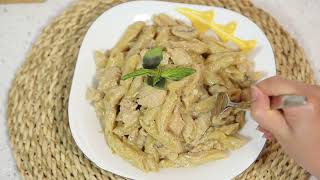 l have never eaten such delicious pasta!famous alfredo fettuccine recipe with chicken breast