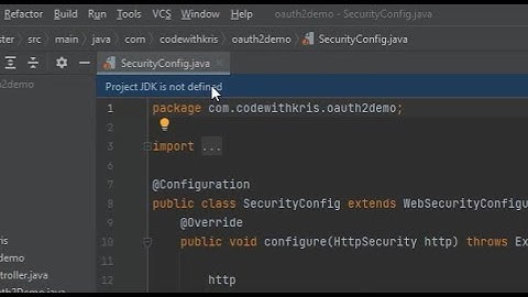 Project JDK is not defined error in intelliJ