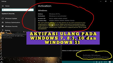 cara aktifasi ulang windows 10