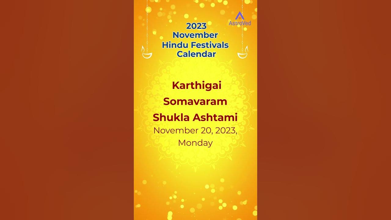 November Hindu Festivals Calendar 2023 Calendar 2023 November Tamil