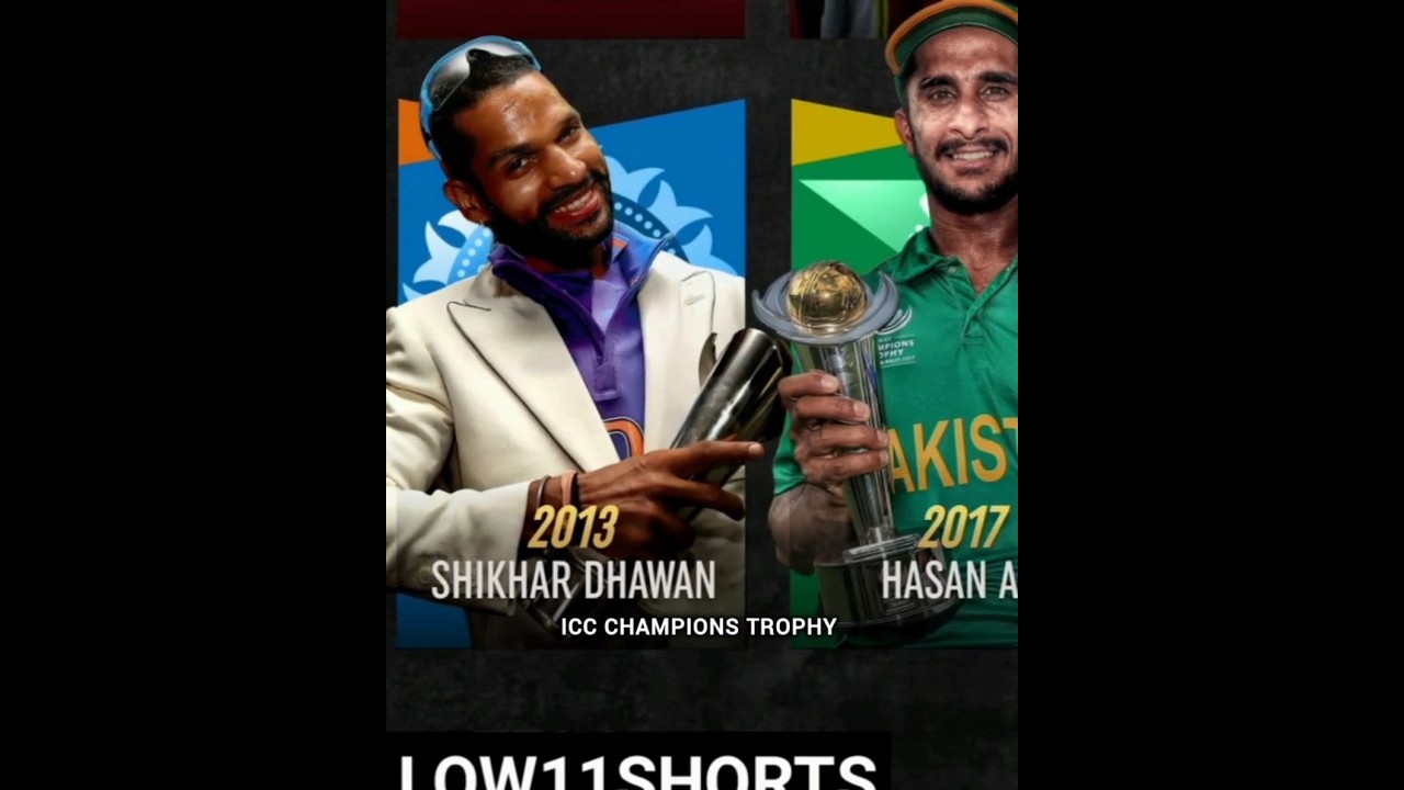 Player of the Tournament of every ICC Champions Trophy