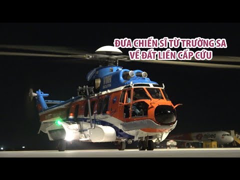 Video Dùng trực thăng đưa chiến sĩ từ Trường Sa về đất liền... - youtube