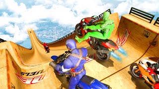 Mega Ramp Games🔥🔥Super Hero Bike Stunt GT Racing | Spider-man | Android,ios | Gamer 2million. screenshot 2