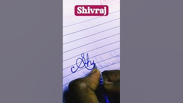 # shivraj# cursive writing#toptrending #viralshort #subscribe #like #name # YouTube#😘 #handwriting
