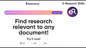 Find Relevant Research Document Using Keenious AI Tool