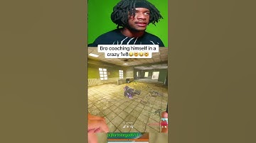 Bro coacht zichzelf in een gekke 1v8🤯😂 #warzone #warzonefunnyclips #gaming