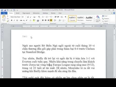 Video Tạo tiêu đề trên và dưới trong word 2010 - youtube