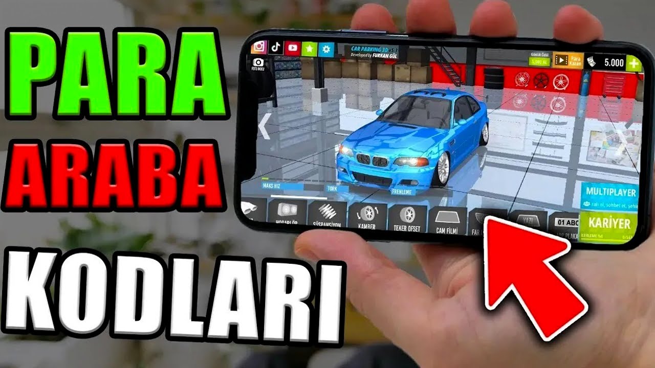 Car Parking 3D Kodları | Car Parking 3D Para Kodu Ve Araba Kodu