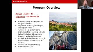 NC State Prague: Connect Info Session 2024