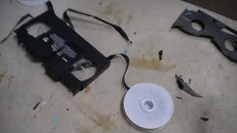 Smashing another broken VHS tape