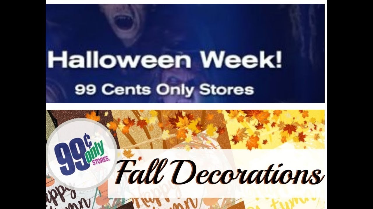 Part 2 of Halloween/ Fall Home Decor @99 Cents Store Only!! 🍂🍁🎃💀