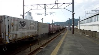 JR貨物 EF210-10号機[岡](代走)+コキ26B　貨物列車1059レ【栃木県北通運U51Aコンテナ積載♪】　2014.11.16