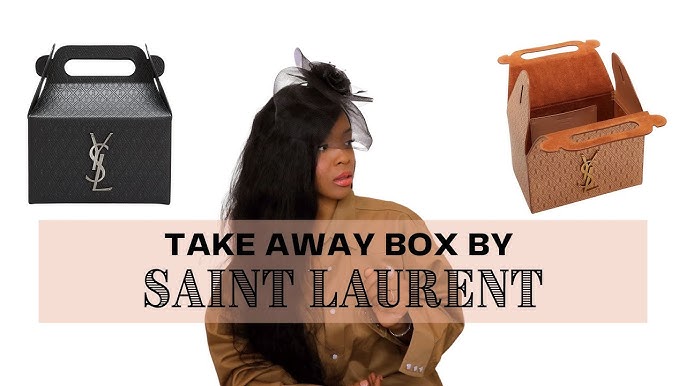 SAINT LAURENT TAKE AWAY BOX BAG UNBOXING