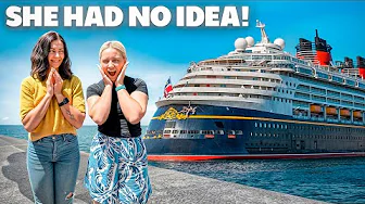 I Surprised My Sister on a DISNEY Cruise (her first time)