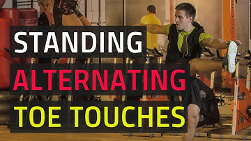 Standing Alternating Toe Touches