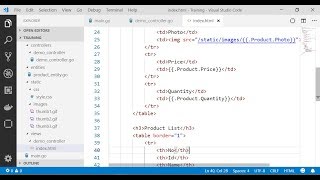Pass Data from Controller to View in GoLang Web Application