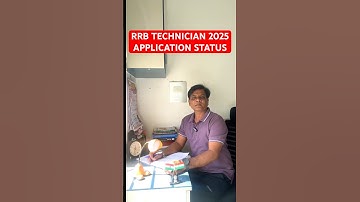 RRB TECHNICIAN APPLICATION STATUS 2025 | RAILWAY TECHNICIAN APPLICATION STATUS 2025