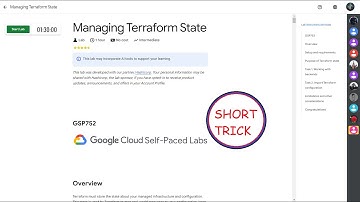 Managing Terraform State || SHORT TRICK || GSP752