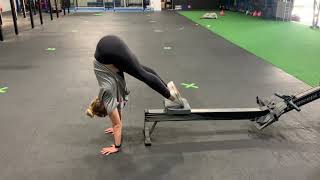 Rower seat pike up