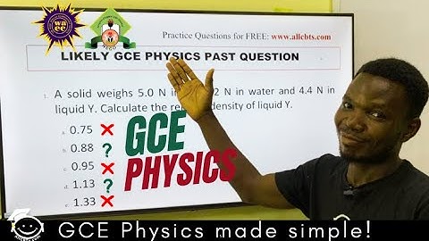 100% Prediction GCE 2025 Physics | WAEC/NECO GCE Questions Solved