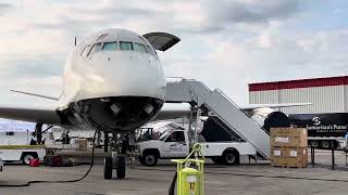 A tour of the Samaritans Purse Douglas DC-8 at the Dayton Air Show