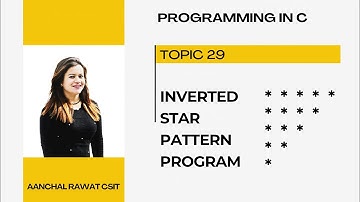 star Pattern Program in c|inverted right triangle star pattern in c|Inverted pattern program|CSE