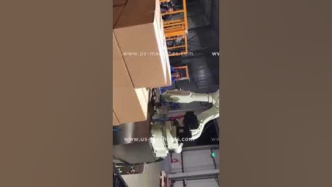 Automatic ABB brand robot hand carton box palletizing machine robot hand feeder palletizier equipmen