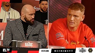 'F****** IDIOT... I'M GONNA END YOUR CAREER' - ALEN BABIC v STEVE ROBINSON PRESS CONFERENCE