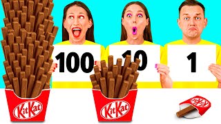 картинка: 100 Слоев Еды Челлендж | Кулинарная Битва с Едой от BaRaDa Gold Challenge