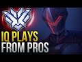 INSANE IQ PLAYS FROM PROS - Overwatch Montage