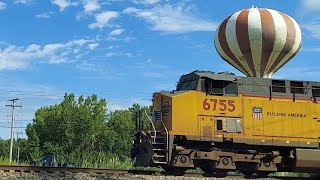 Very Fast BNSF Warbonnet! Chasing a Big NS Train! CSX Train w DPU Alright Overhead View + Much More!