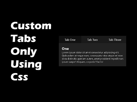 Custom Tabs using