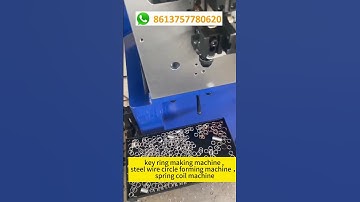 key ring making machine , steel wire circle formin #machine #automobile #cnc