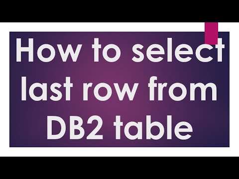 Part6 Cursor Series Videos| SELECT LAST RECORD FROM DB2 Table | Scrollable types | DB2 |  | SQL|