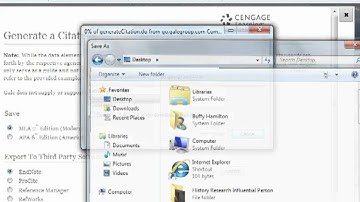 Exporting a Citation from GVRL into EasyBib