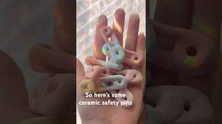 Stoneware safety pins #ceramic #safetypins #clayart #ceramics #clay #contemporaryart #popart Stoneware safety pins #ceramic #safetypins #clayart #ceramics #clay #contemporaryart #popart