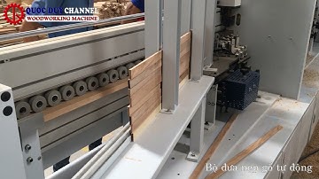 Máy dán cạnh nẹp gỗ SM-360-WS AF I Máy dán chỉ nẹp gỗ tự động