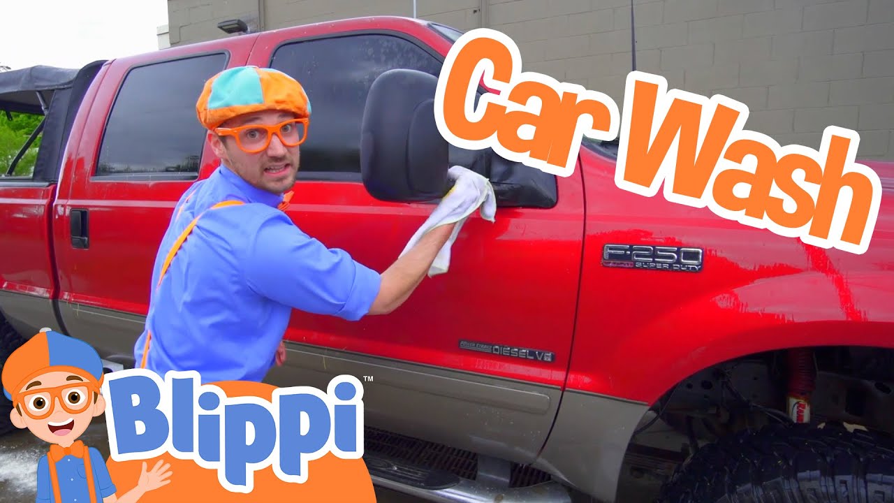 Lush Blippi Car Wash, Landscape Illustration Lush Blippi Car Wash, Landscape Illustration