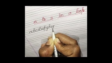 #shortvideo  a to z in a loop #cursive #handwriting