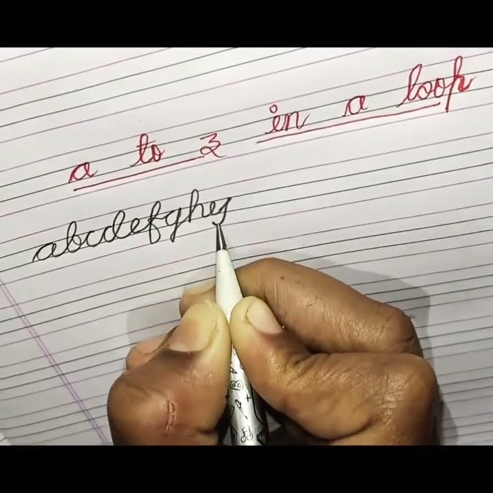 #shortvideo a to z in a loop #cursive #handwriting - YouTube