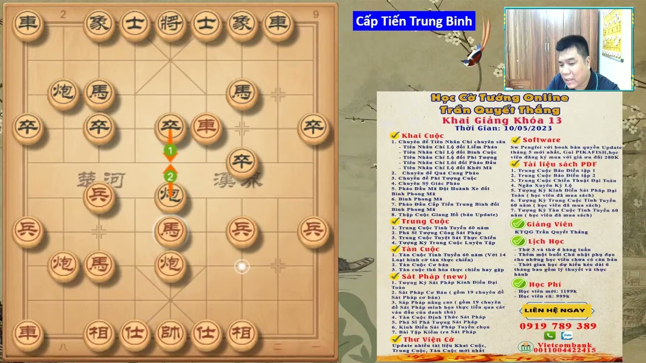Pháo Đầu Cấp Tiến Trung Binh vs Bình Phong Mã   Bài 2