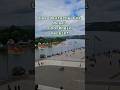 Mosel ,links , fließt in den Rhein, Deutsches Eck in Koblenz