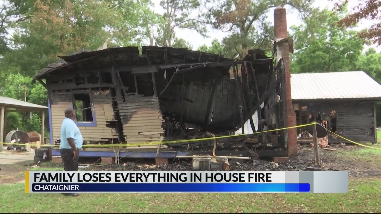 Family loses everything in Ville Platte house fire - YouTube
