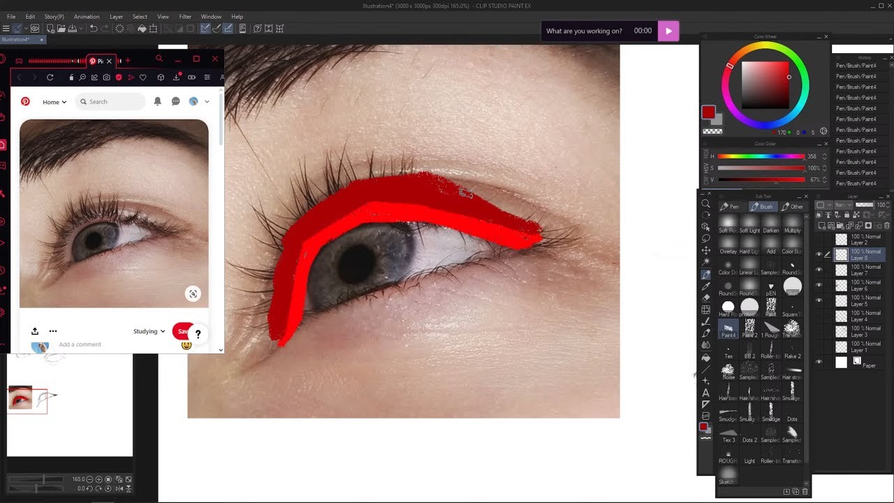 DRAWING PRACTICE DAY 23 | DRAWING EYES + STUDIES - YouTube