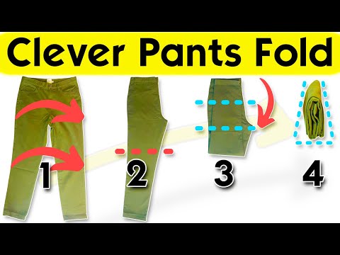 FILE FOLD Pants like Marie Kondo (and how to store them)