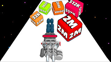 Gun Up 2048 game in MAX LEVEL : Ball Master 3D ⭐ Merge Simulator Battles ( PART - 02 )