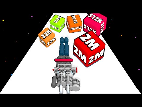Gun Up 2048 game in MAX LEVEL : Ball Master 3D ⭐ Merge Simulator Battles ( PART - 02 )