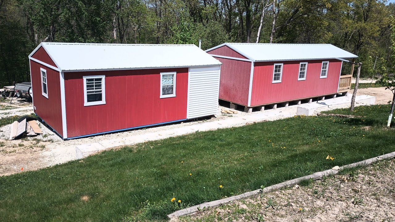 14x24 Cabin bought 2022, 14x36 a new cabin bought 2025